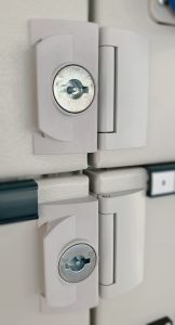 Arc-proof assembly lock & hinge